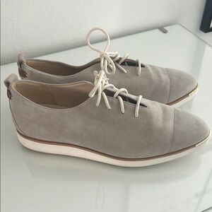 Cole Haan grand ambition Gray Suede Lace-Up Shoes